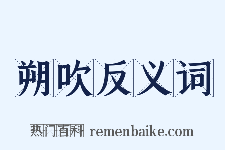 朔吹反义词是什么意思的图片